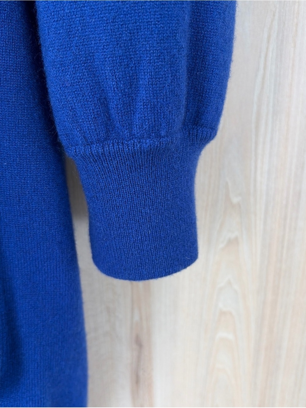 Malo Italy 100% Cashmere Jacket Women’s EU 42 Royal Blue Silk Lined Full Zip - Picture 5 of 11